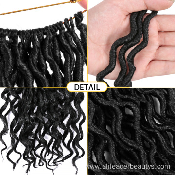 Curly Goddess Faux Locs Synthetic Crochet Braid Hair